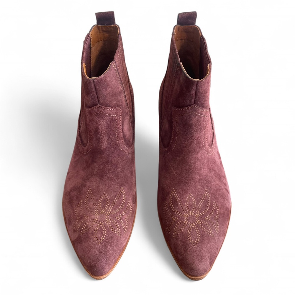 Kork-Ease Suede‎ Ankle Booties - Plum